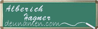 Alberich Hagner Visitenkarte